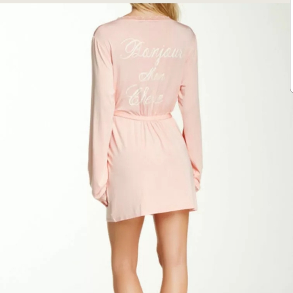 Wildfox Intimates 1/Small Pink "Mon Cherie" Robe